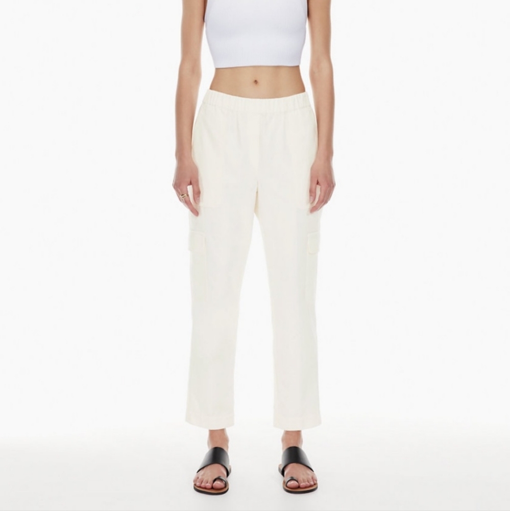 The Group Babaton Cotton Silk Cargo Pant Size 0 - Picture 2 of 11